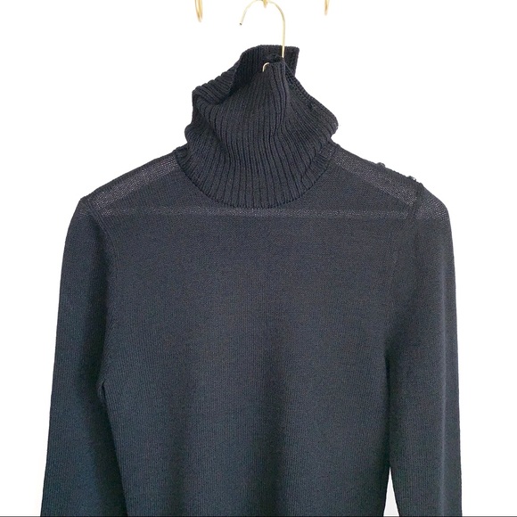 St. John Black Sweater Dress PERFECT! - Picture 7 of 8